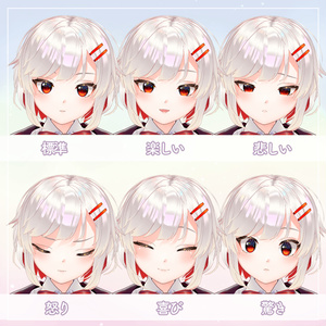 【VRMモデル】謎の少女Sちゃんクロ