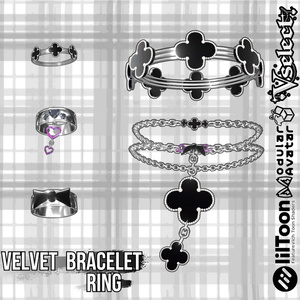 【VRC想定/18アバター対応】Velvet Bracelet Ring 缩略图 4