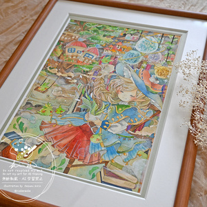 予約】【おにねこ直筆サイン入り】クリア色紙『Breath of life』 - Imy