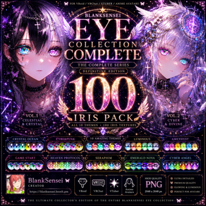 「Eye Collection Complete」100 Iris Pack 虹彩 Eye Texture 瞳テクスチャ 【VRoid/VRChat/VTuber対応】
