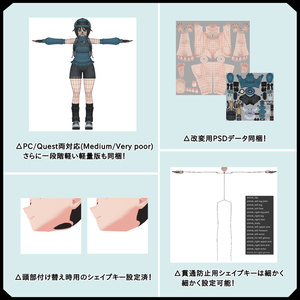 オリジナル3Dモデル「まこな」 缩略图 6