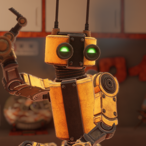 Retro Tubebot 2.0 VRchat Avatar & Game Asset