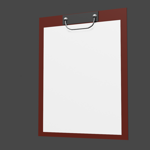 roughly made clipboard / 대충 만든 클립보드