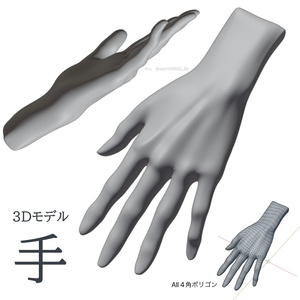 3Dモデル「手」
