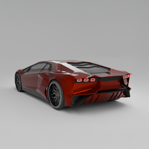 スポーツカー　３Dモデル
