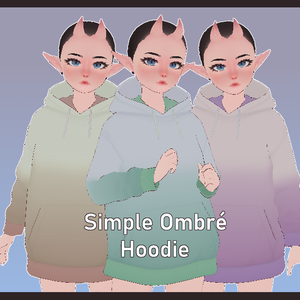 Simple Ombré Hoodie - VRoid