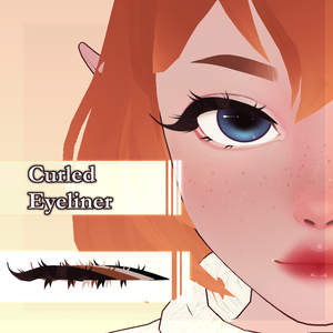 Curled Eyeliner - VRoid Texture