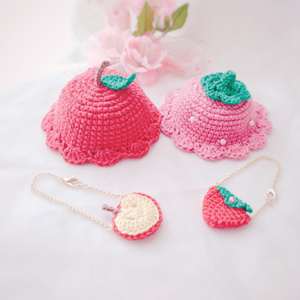 ぬい服｜10cm〜14cmぬい｜いちごショートケーキのお帽子
