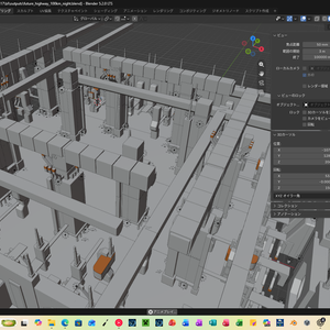 【blender5.2.0LTS用】BOOTH用未来都市.blendファイルアセット