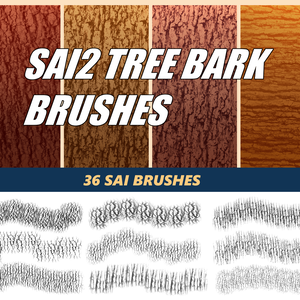  SAI2 tree bark brushes