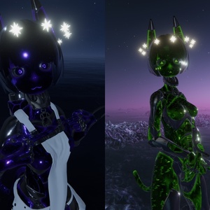 Crystalline Cosmos - Cyant and Runyant Material and texture set - VRChat 缩略图 3