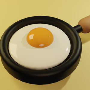 習作・目玉焼き