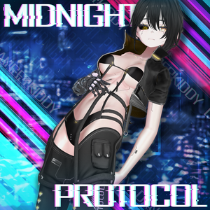【 MAYO UPD 】 【25アバター対応】 ⚡️MIDNIGHT PROTOCOL + Shinano Cyberware Body Texture