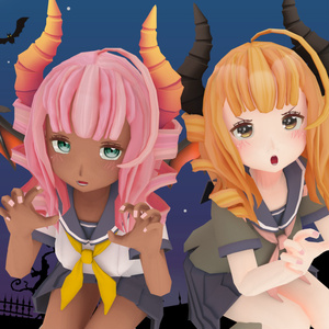 【セシル変身3Dモデル】　つのセシルちゃん