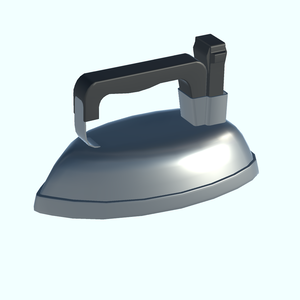 【3Dモデル・VRChat想定】アイロン