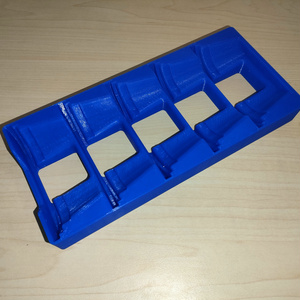 【3Dプリンター用データ】タッパー縦置きスタンド　ご飯1膳　冷凍　立てて収納