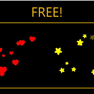 Heart & Star Login Particle