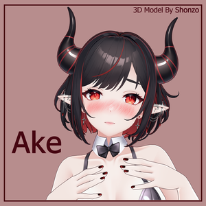 Ake VRChat 3D Model! +Swimsuit +Base! +ARKit Face Tracking!
