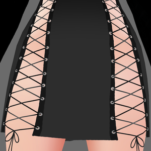 VRoid -- Goth Tied Pencil Skirt