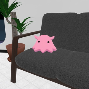 3Dモデル「メンダコのチャーム＆ぬい」VRChat想定アクセサリ 缩略图 4