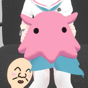 3Dモデル「メンダコのチャーム＆ぬい」VRChat想定アクセサリ 缩略图 2
