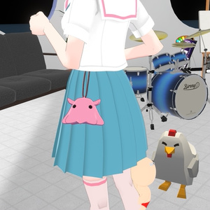 3Dモデル「メンダコのチャーム＆ぬい」VRChat想定アクセサリ 缩略图 5