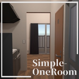 [３Dモデル]Simple-OneRoom