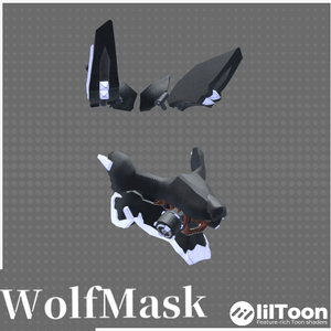 3Dモデル　WolfMask