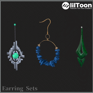 【VRChat想定】Earring Sets