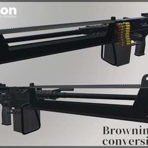 【3Dモデル】Browning M2HB conversion kit