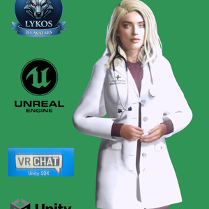 🩺💎🔥 Dr. Evelyn Hart — Harvard Edition 💎  🎮 (Unreal Engine | Unity | VRChat)