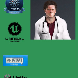 💎🔥 Dr. Ethan Hart — Harvard Edition 🩺  🎮 (Unreal Engine | Unity | VRChat)