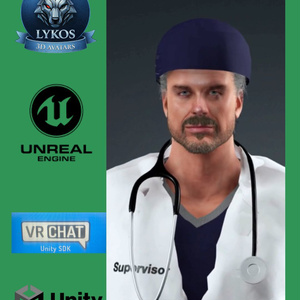 🩺💎 Dr. Adrian Blackwell — Harvard Aesthetic Surgeon Edition (Premium Plastic Surgeon Avatar)  🎮 Unreal Engine | Unity | VRChat