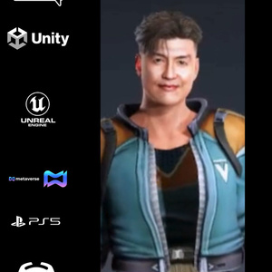 ⚔️🧍‍♂️ Kairo Vance — Cyber Frontier Operative  🌌 Premium Real-Time 3D Character
