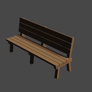 【3Dモデル】ベンチ