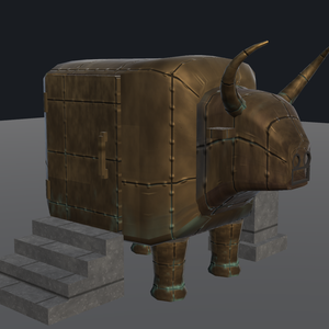 【Cluster ワールド用】ファラリスの雄牛 / Brazen Bull ― 中に入れる青銅の雄牛