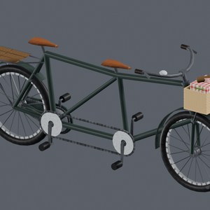 【Unity・cluster対応】タンデム自転車 / Tandem Bicycle