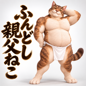 ふんどし親父ねこ / FUNDOSHI OYAJI NEKO【VRM / cluster対応】