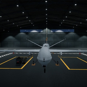 【Unity向け3D Model】無人航空機/UAV 格納庫付き アニメーション付き 缩略图 2