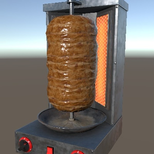 3D Model for Unity] Grilling Kebabs