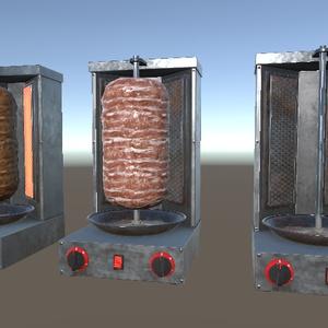 【Unity向け3D Model】ケバブ焼くやつ 缩略图 2