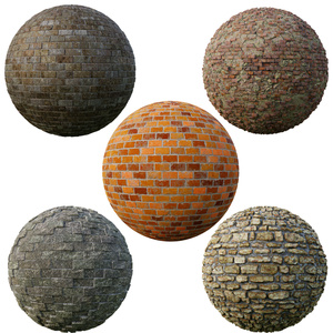 5 Brick Texture Set
