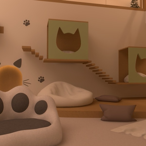 【VRC向けワールド】ごろにゃんハウス(クエスト/PC対応) 缩略图 3