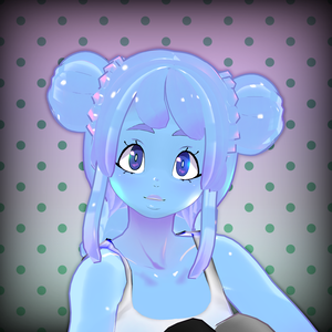 Slime Hair Rigged FBX with Unity Shader!