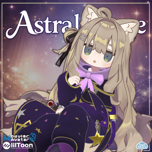 まめふれんず対応 「星詠みの魔導士 -Astral Mage Outfit-」【VRChat対応】