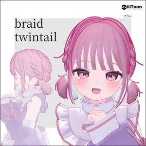 【7アバター対応】braid twintail 缩略图 3