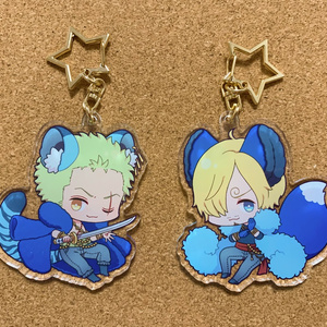 ワンピース ゾロ&サンジ アクリルキーホルダー - iidokyoda - BOOTH
