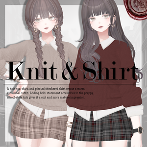 【13体対応】ニット＆シャツコーデ