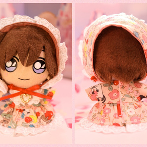 ぬいぐるみ 10cm ぬい服 ピンク メイド服 - jina's closet 𓂃
