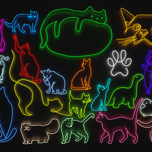 🐱ニャオンサイン🐱(ネオンサイン)　20種類
